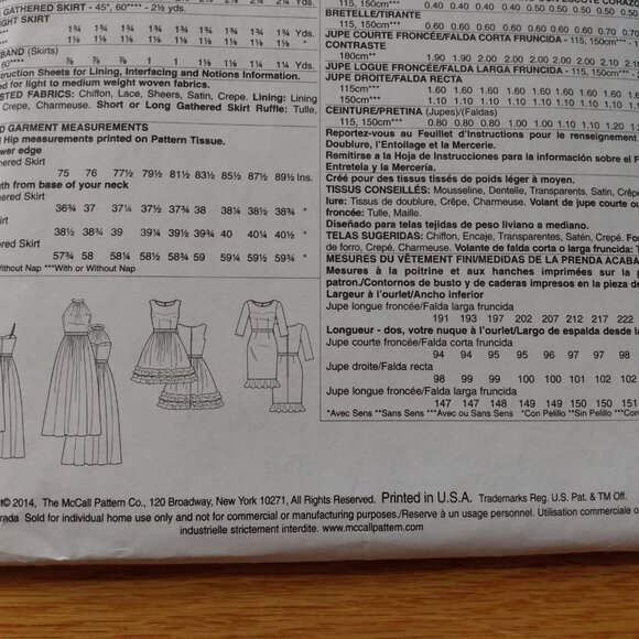 Semi-Formal Dress Sewing Pattern Plus Size 16-24 Formal Sheer Overlay 6893 - Picture 7 of 10